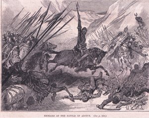 Richard bij de Slag om Azotus, 1191 n.Chr.